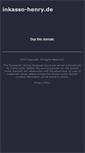 Mobile Screenshot of inkasso-henry.de