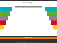 Tablet Screenshot of inkasso-henry.de